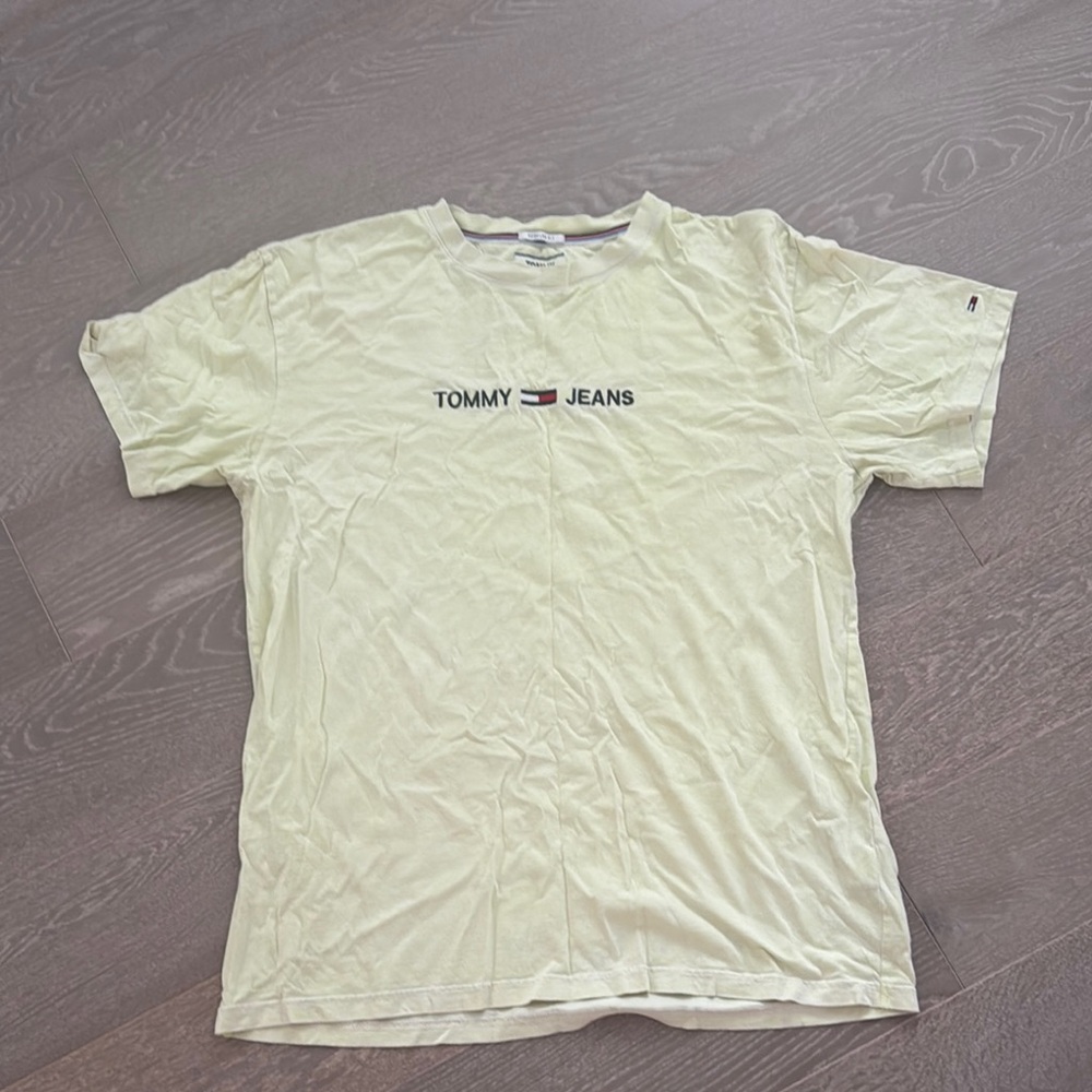 Tommy Hilfiger Men's Lime Yellow Tee
